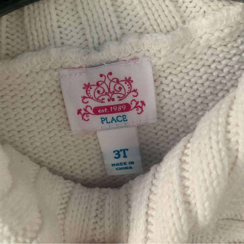 Easter Bunny Fun w/Wonderkids 3T Fleece Set - Teal & White & Place Sweater - Picture 8 of 9